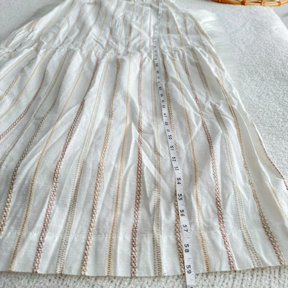 Ace & Jig Quince Maxi Dress In Ambrosia Cream Stripe Striped Off The Shoulder - Picture 12 of 12